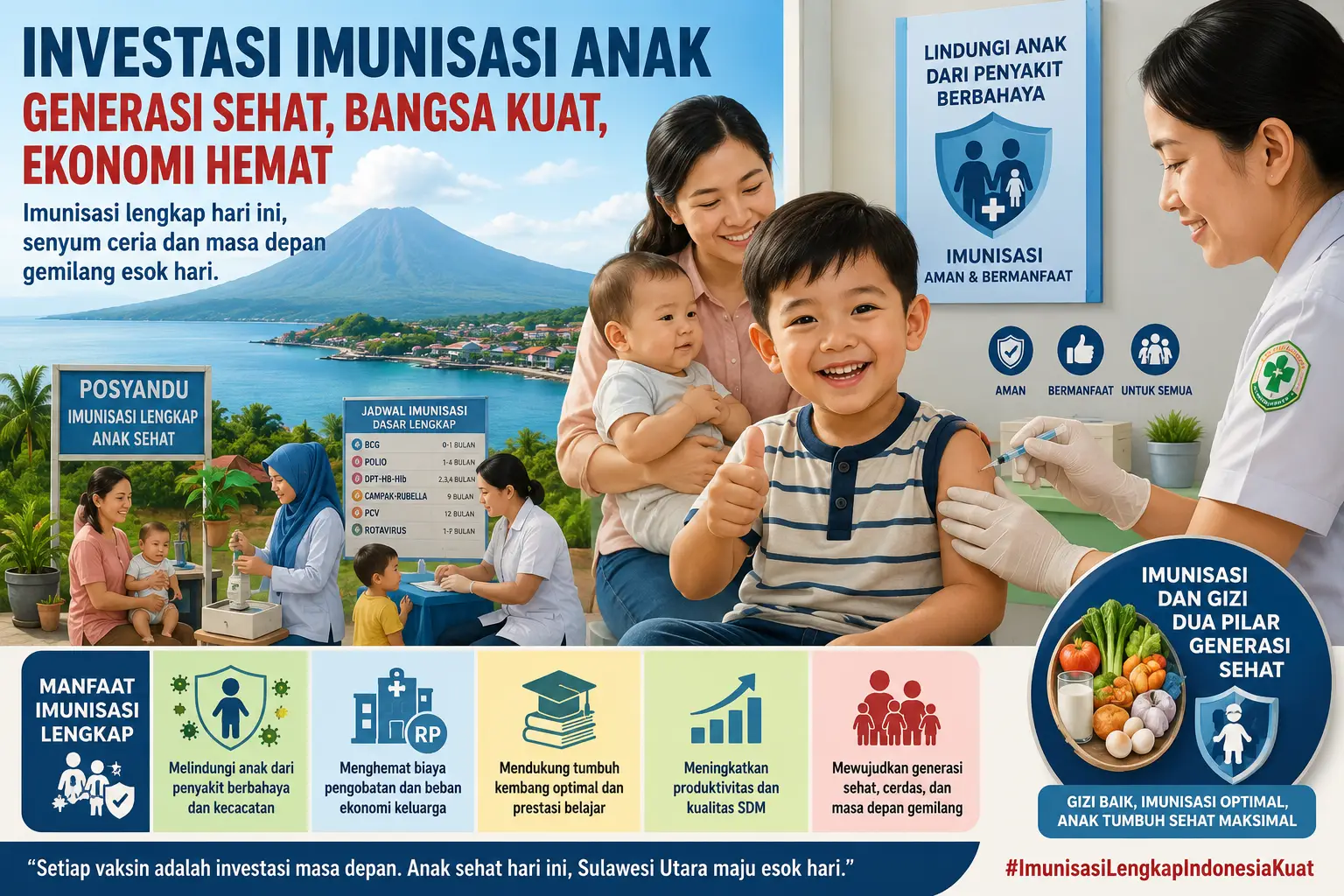 Investasi Imunisasi Anak: Menjaga Generasi Sehat dan Menekan Beban Ekonomi di Sulawesi Utara