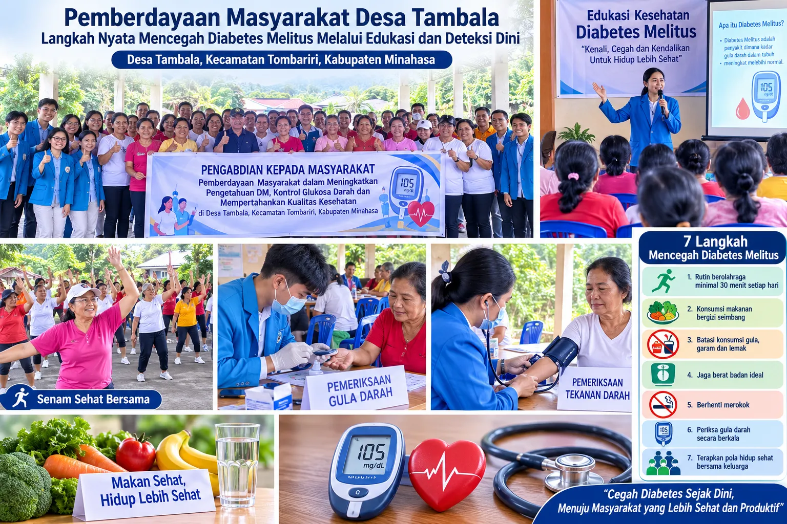Pemberdayaan Masyarakat Desa Tambala: Langkah Nyata Mencegah Diabetes Melitus Melalui Edukasi dan Deteksi Dini